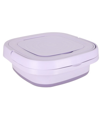 Automātiskā tūrisma mini salokāmā pārnēsājamā veļas mašīna, violeta, 8 L