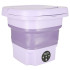 Automātiskā tūrisma mini salokāmā pārnēsājamā veļas mašīna, violeta, 8 L
