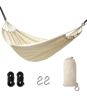 Dārza brazīliešu boho šūpuļtīkls ecru 200cm 120kg