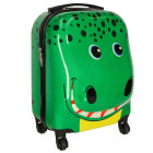 Bērnu ceļojumu koferis uz riteņiem, kabīnes koferis, rokas bagāža, krokodils 23,5L