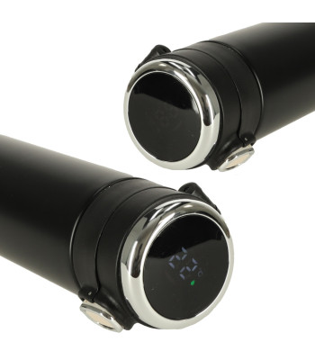 Termokrūze ar dzeršanas snīpīti un LED termosu, melna, 350 ml