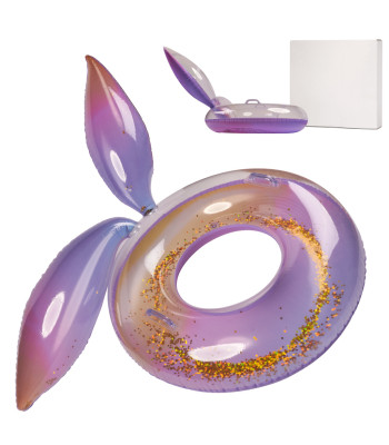 Piepūšamais peldriņķis nāras formā ar spīdumiem galaxy XXL, 94 cm, maks. 60 kg