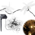 Saules dārza lampiņu virtene ar spārēm, silti balta gaisma, 6,5 m, 30 LED