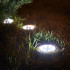Saules zemē iedzenamu dārza lampu komplekts ar sensoru, auksti balta gaisma, 8 LED, 12 gab.