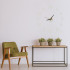 Uzlīmējams sienas pulkstenis DIY, regulējams, moderns, sudraba, 12 stundas
