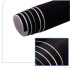 Dekoratīvā samta līmplēve CARBON, melna 1,35x15m