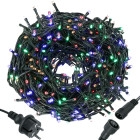 Krāsainas LED gaismas virtene