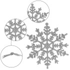 Ziemassvētku dekorācijas - sniega pārslas Springos CA0755 3 gab.
