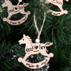 Koka Dekorācija 6 Gabali (Ziemeļbrieži)