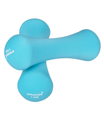 Neoprēna hanteles Springos FA1038 2x1 kg