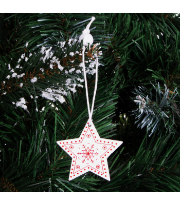 Koka Ziemassvētku Zvaigznes Springos CA0658 5cm