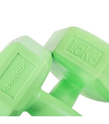 Hex hanteles Springos FA1031 2 x 1.5 kg
