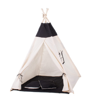 Tipi telts Springos TIP11 melna.