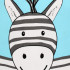 Zebra rakstu uzglabāšanas grozs