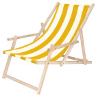 Krēsls ar roku balstiem Springos DC003 DSWY dzeltenas svītras