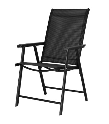 Melns saliekamais krēsls Springos®