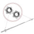 Springos® 120 cm hromēts stienis