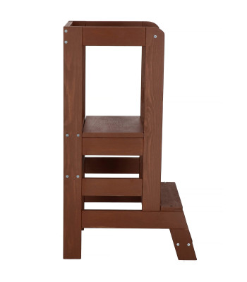 Virtuves palīgs - Platforma bērniem Springos KCH01 BROWN 90 cm
