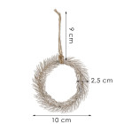 Ziemassvētku eglītes dekors mini vainags Springos CA1209, 10 cm