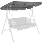 Dārza šūpoļu jumtiņš Springos GS0003R 220x115 cm, pelēks