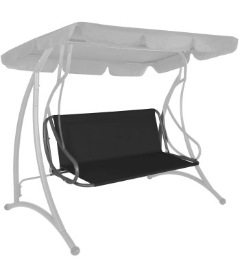 Dārza šūpoļu sēdekļa audums Springos GS0014S 110x90 cm, ūdensnecaurlaidīgs, melns