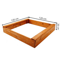 Koka smilšu kaste Springos SBX120SI 120x120cm