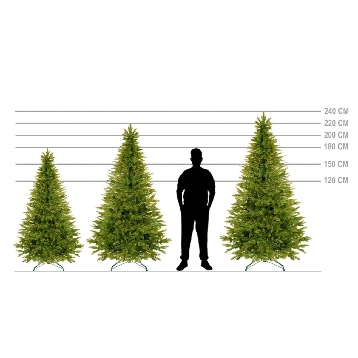 Mākslīgā eglīte Springos CT0206, dabīga egle 220 CM