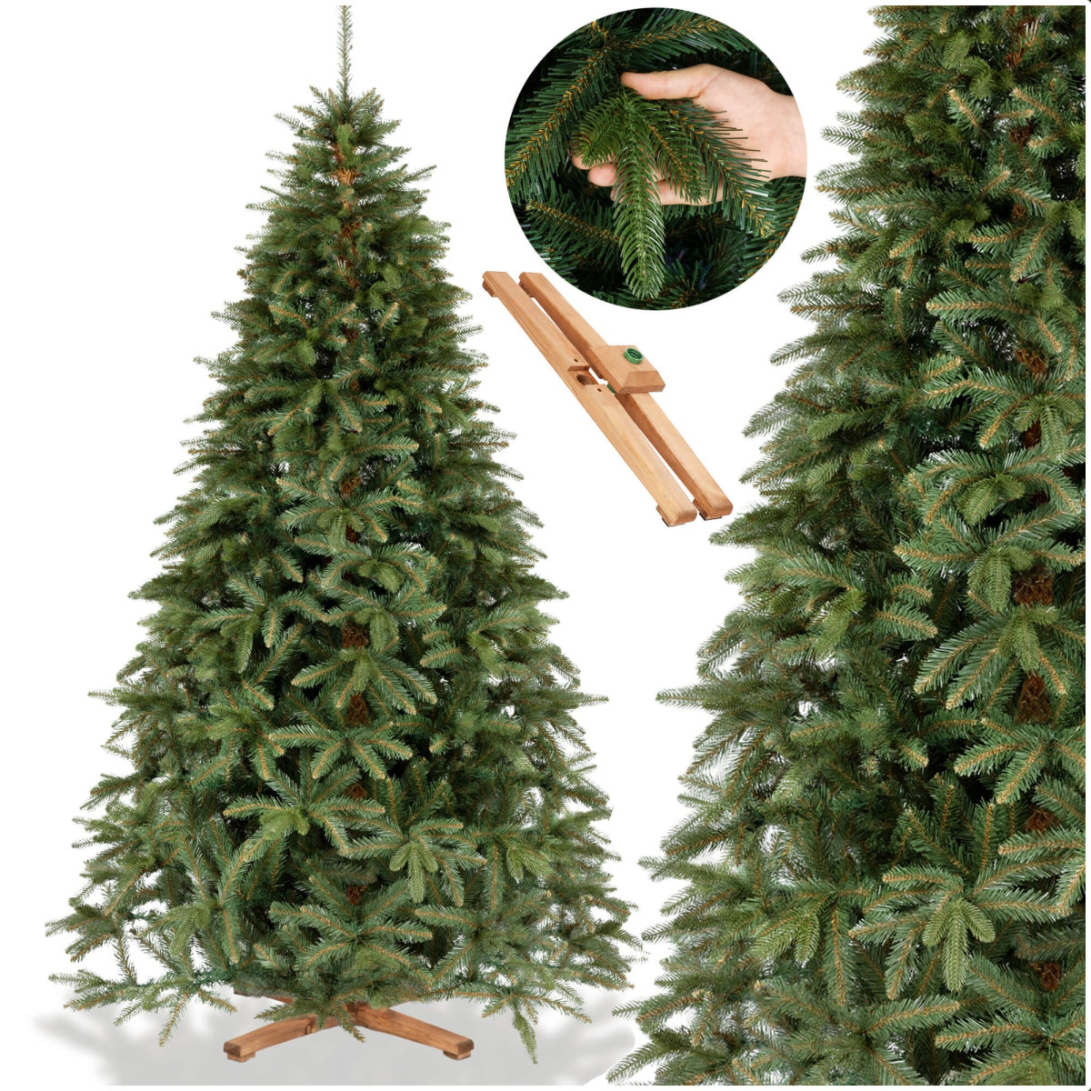 Mākslīgā egle Springos CT0238, Sibīrijas egle PE Premium, 240 cm