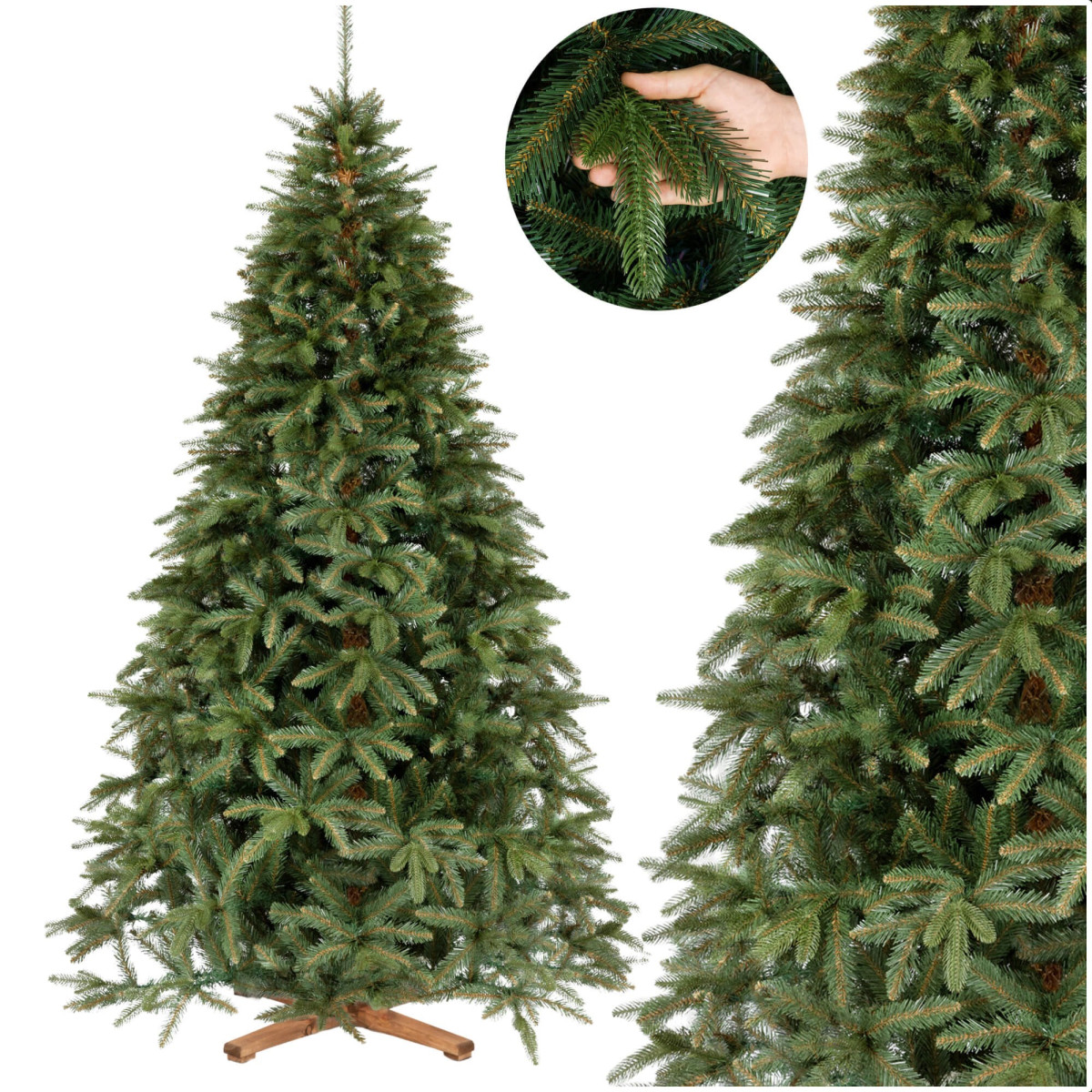 Mākslīgā egle Springos CT0238, Sibīrijas egle PE Premium, 240 cm