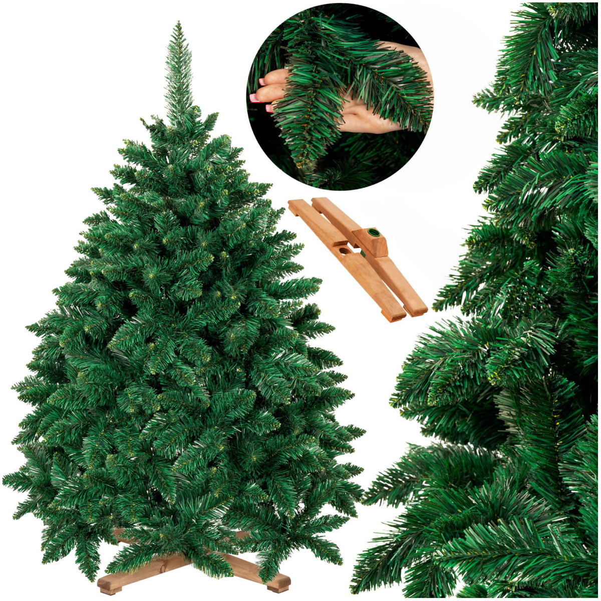 Mākslīgā eglīte Springos CT0244, PREMIUM MEŽA PRIEDE 150 CM