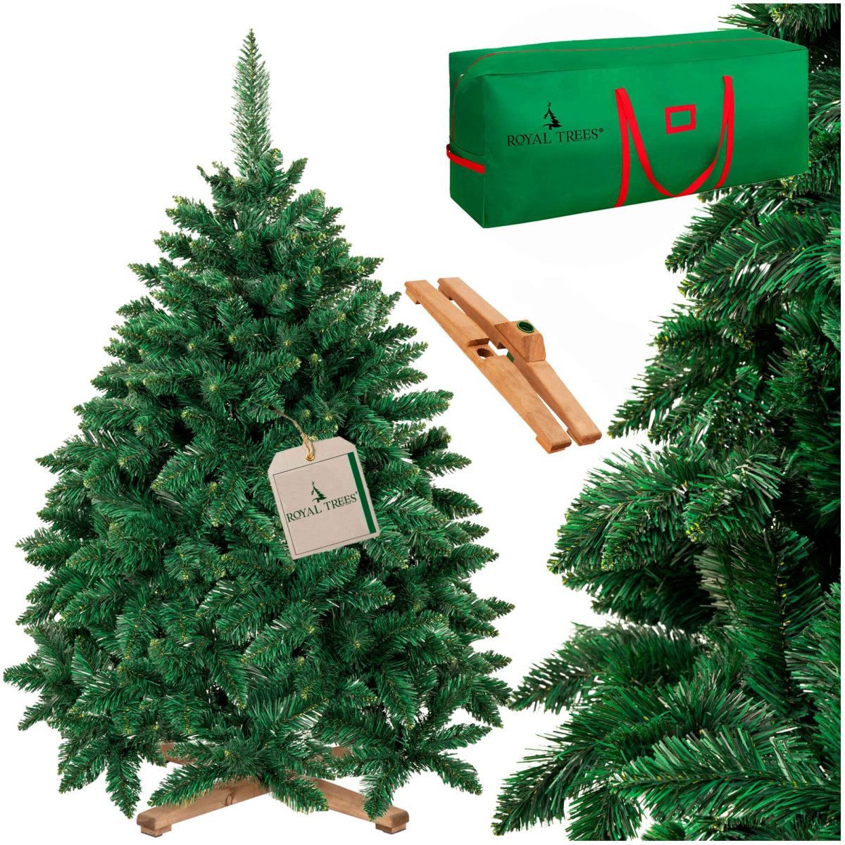 Mākslīgā eglīte Springos CT0244, PREMIUM MEŽA PRIEDE 150 CM