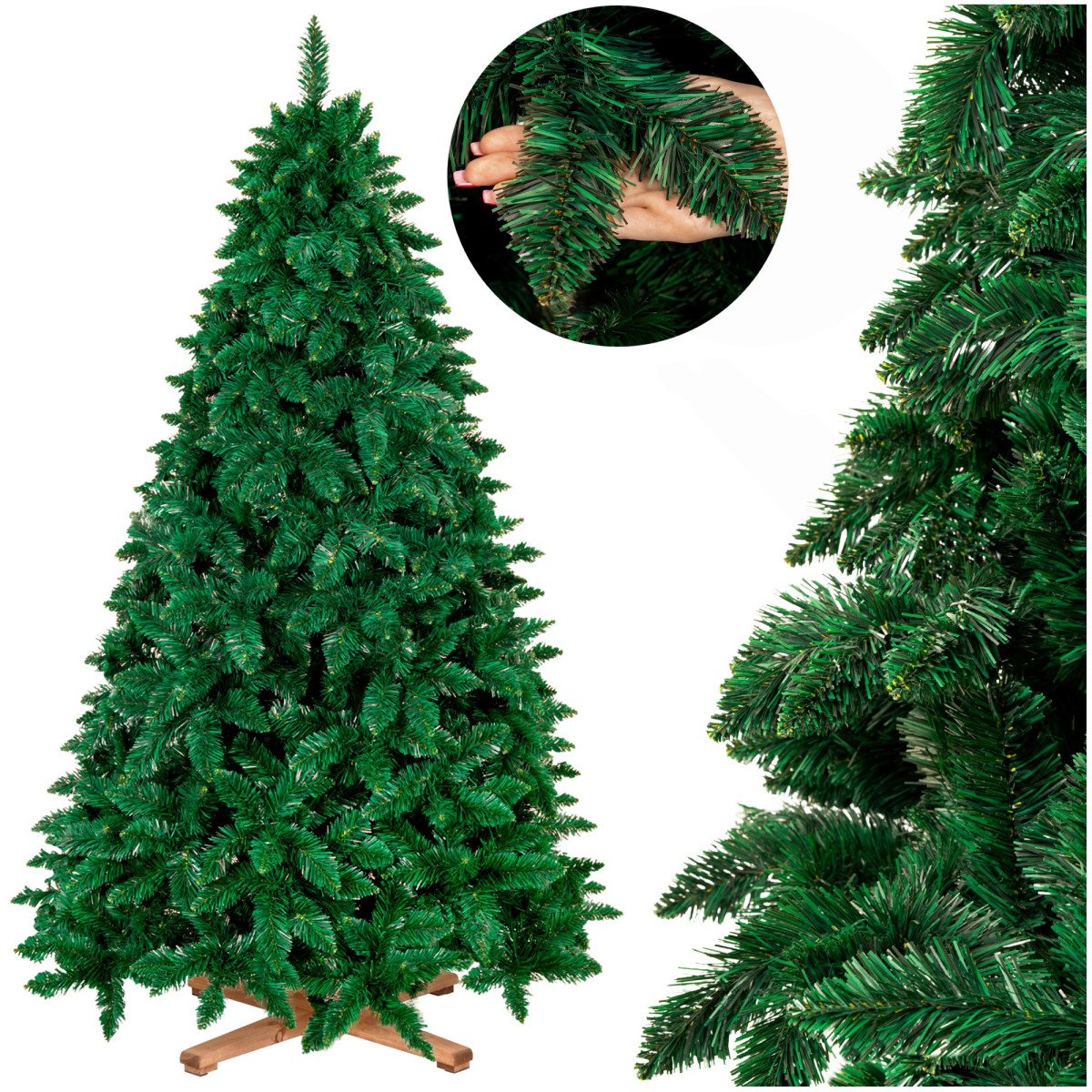 Mākslīgā eglīte Springos CT0246, PREMIUM MEŽA PRIEDE 220 CM