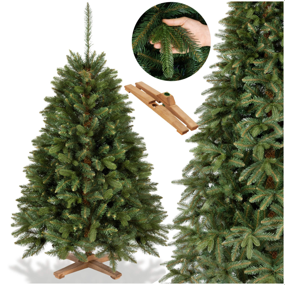 Mākslīgā eglīte Springos CT0259, SIBĪRIJAS EGLE PE PREMIUM 150 CM