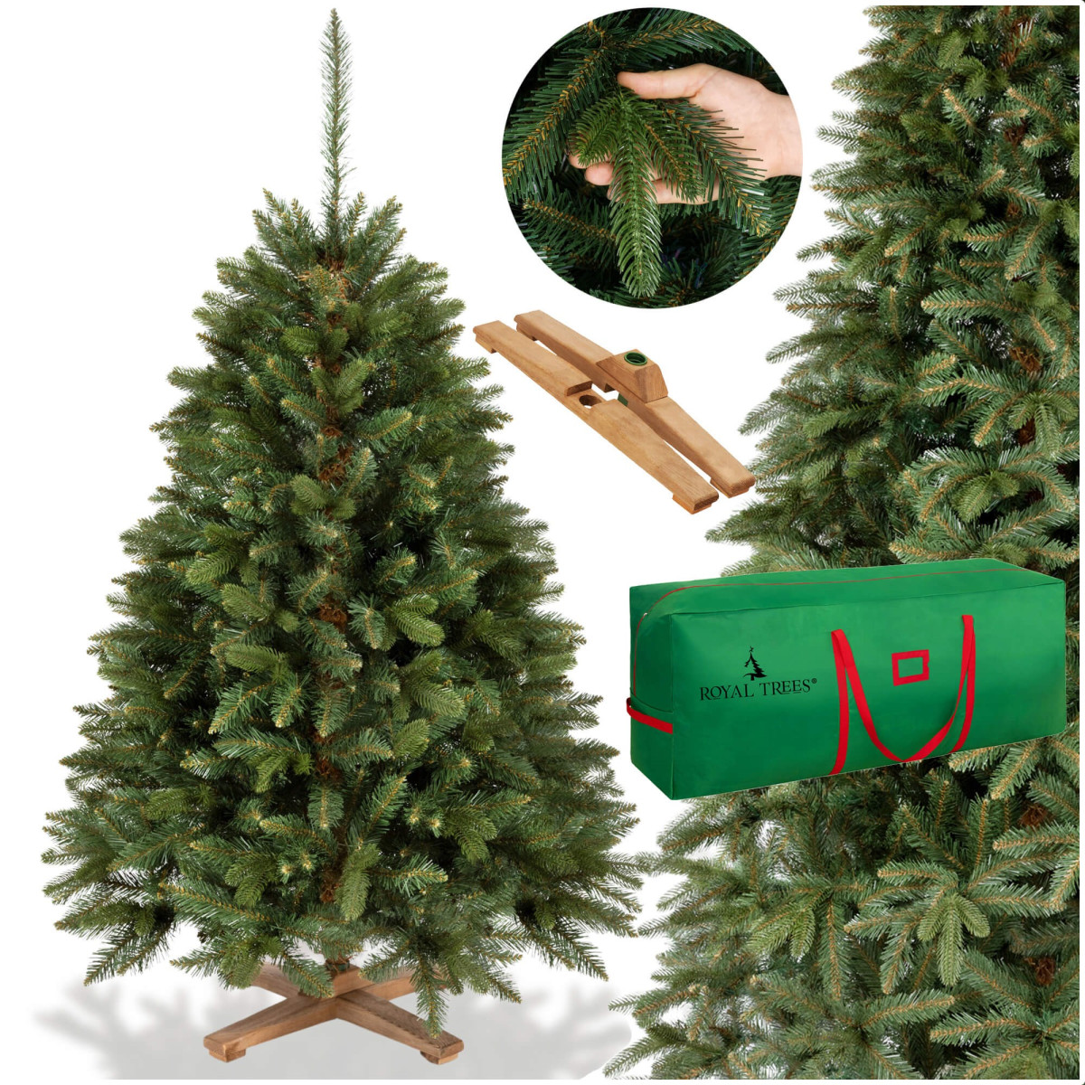 Mākslīgā eglīte Springos CT0259, SIBĪRIJAS EGLE PE PREMIUM 150 CM