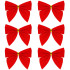 Ziemassvētku bantes Springos CA1310, 9,5 x 7,5 cm 6 gab.