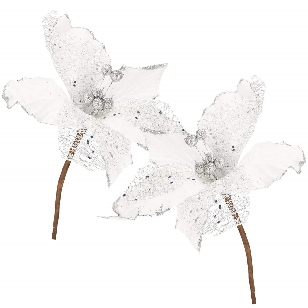 Ziemassvētku rotājums "Poinsettia" Springos CA0799, 24×15 cm