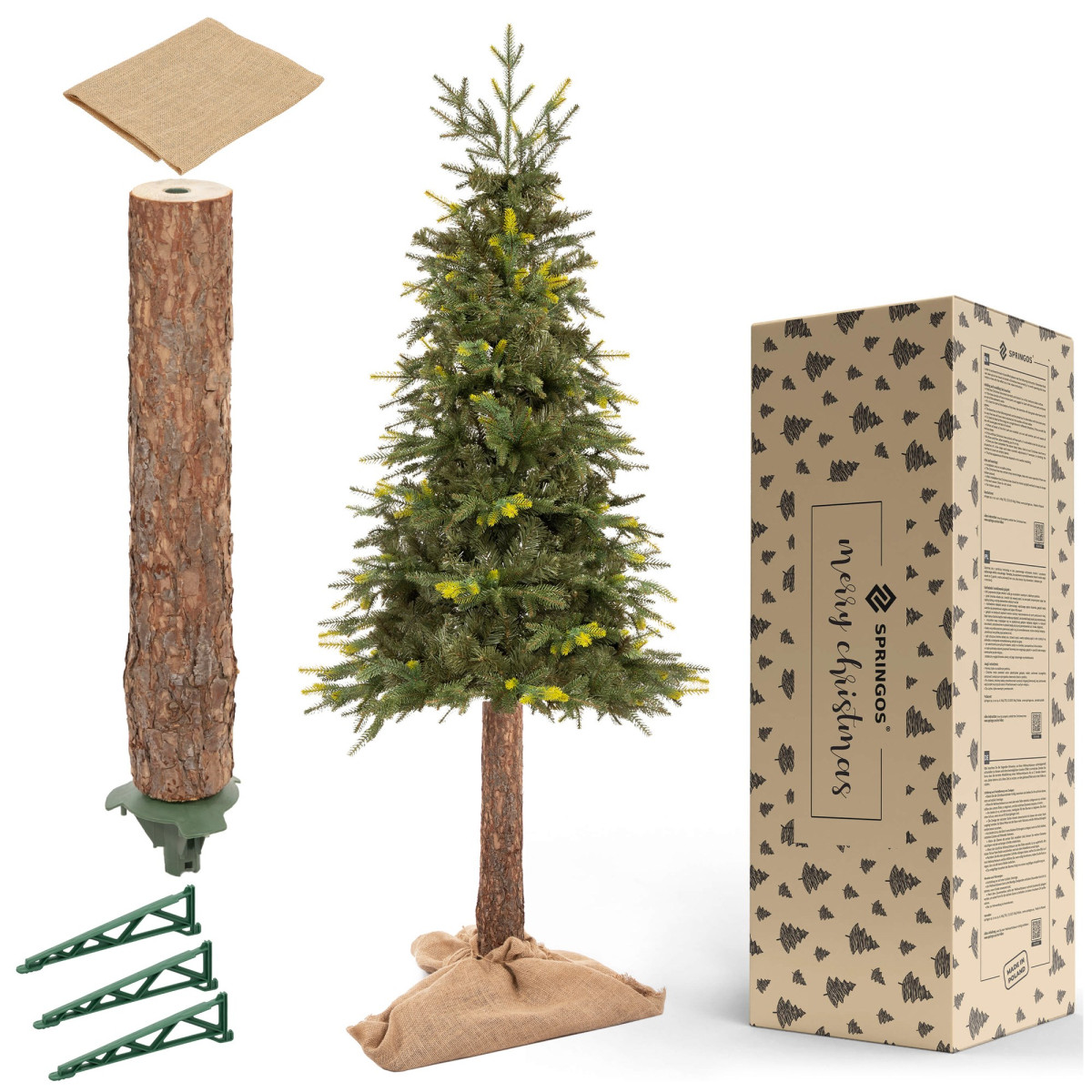 Mākslīgā eglīte uz stumbra Springos CT0200, 220cm