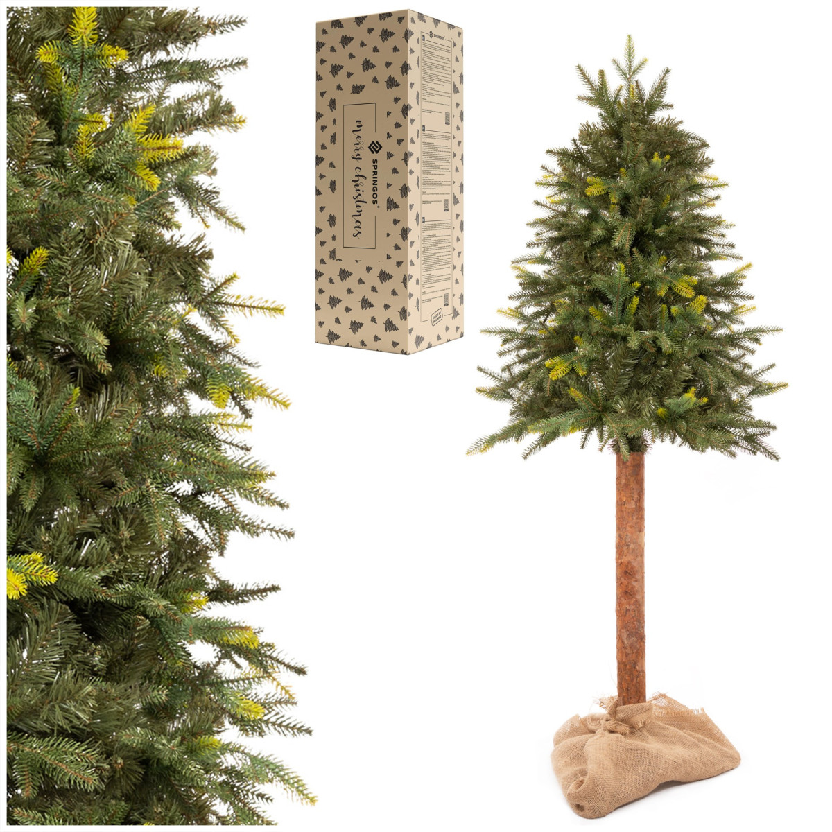 Mākslīgā eglīte uz stumbra Springos CT0198, 150cm