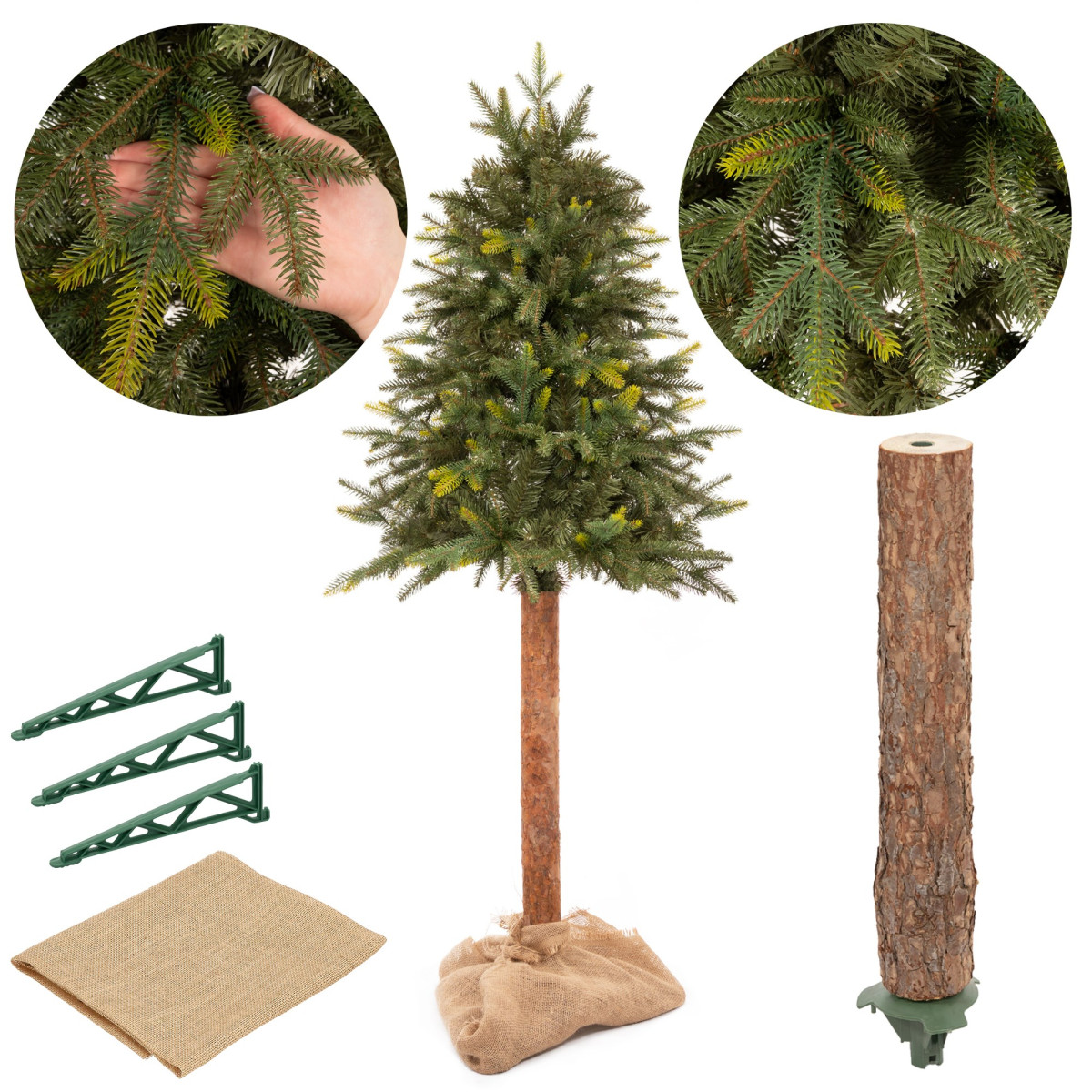 Mākslīgā eglīte uz stumbra Springos CT0198, 150cm