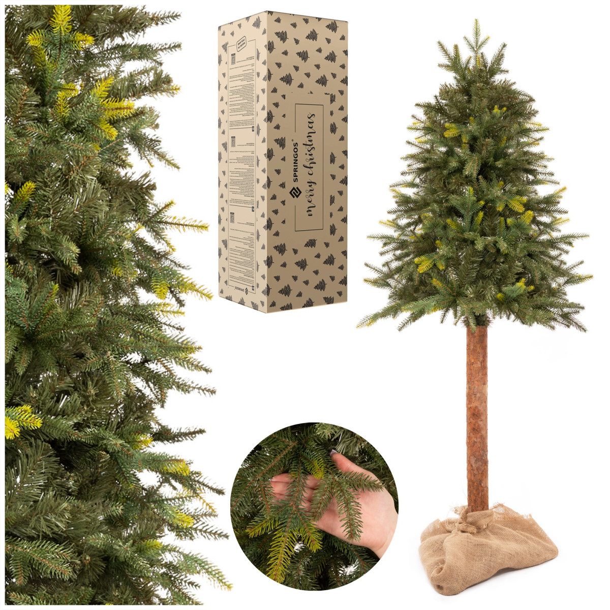 Mākslīgā eglīte uz stumbra Springos CT0198, 150cm