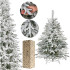 Mākslīgā eglīte ar sniegu Springos CT0222, LUX 120cm