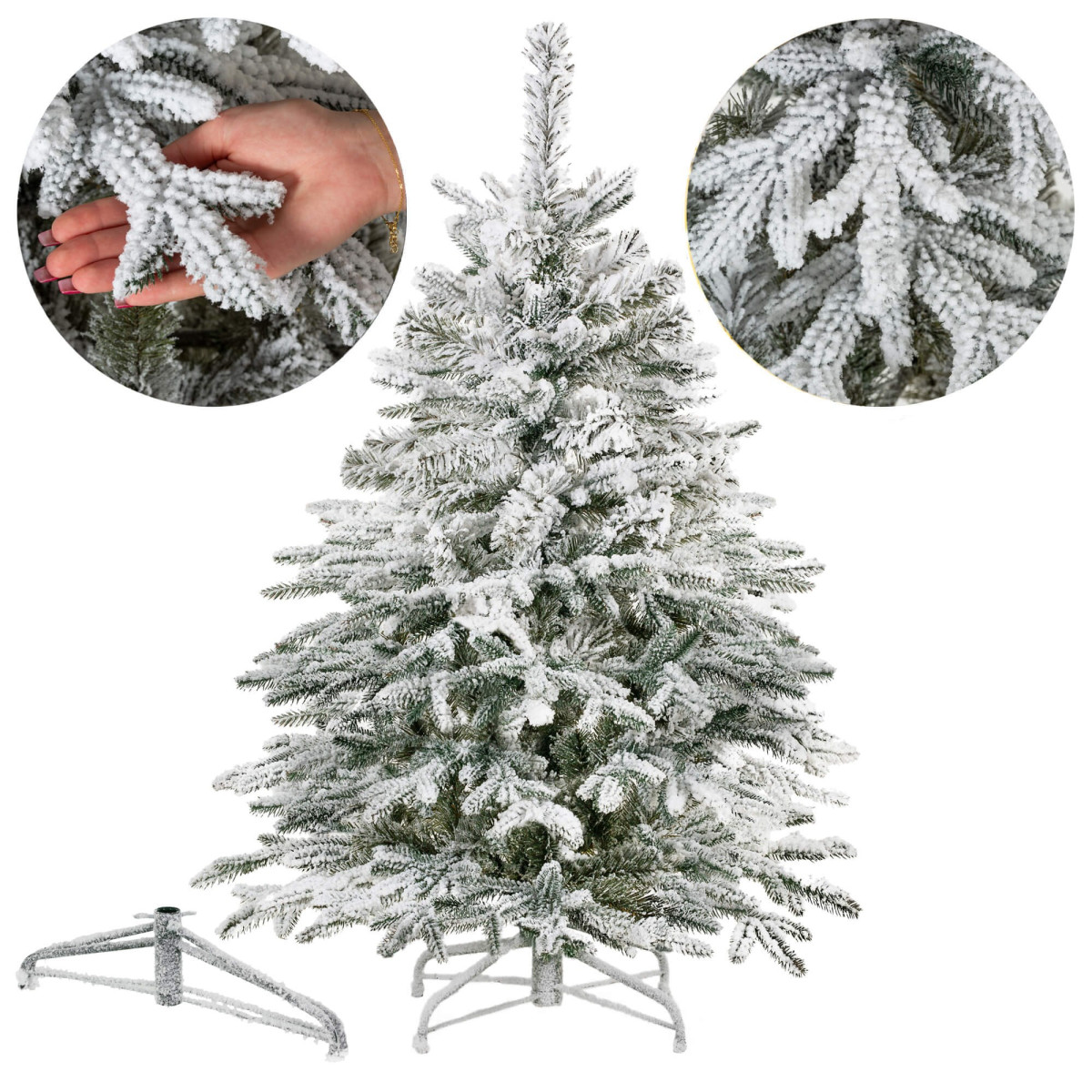 Mākslīgā eglīte ar sniegu Springos CT0222, LUX 120cm
