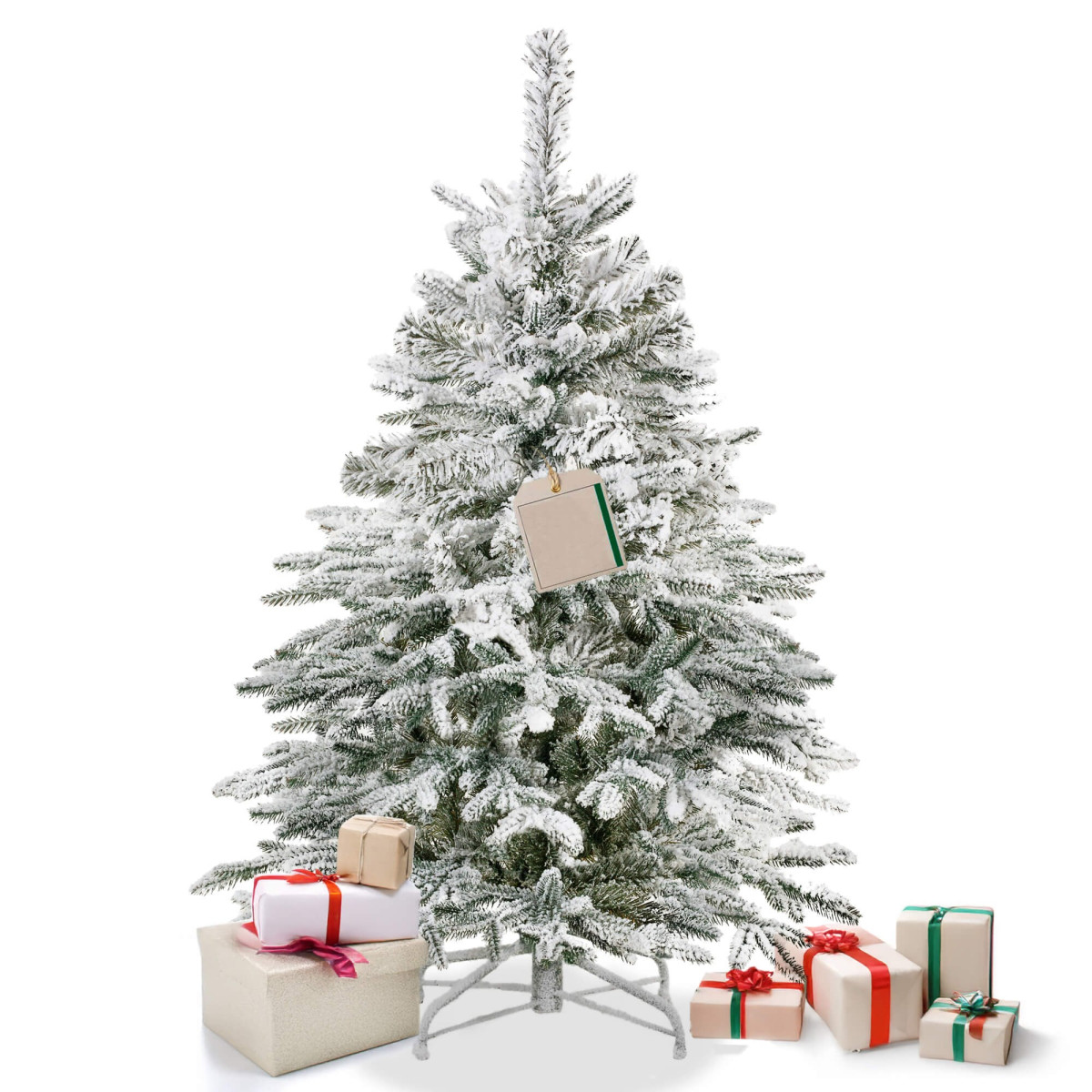 Mākslīgā eglīte ar sniegu Springos CT0222, LUX 120cm