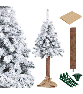 Mākslīgā eglīte ar sniegu Springos CT0201uz stumbra 160cm