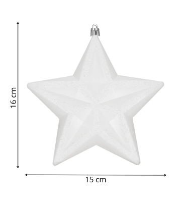 Ziemassvētku rotājums zvaigzne, Springos CA1382, 15 cm
