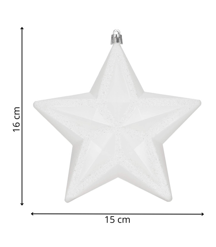 Ziemassvētku rotājums zvaigzne, Springos CA1382, 15 cm