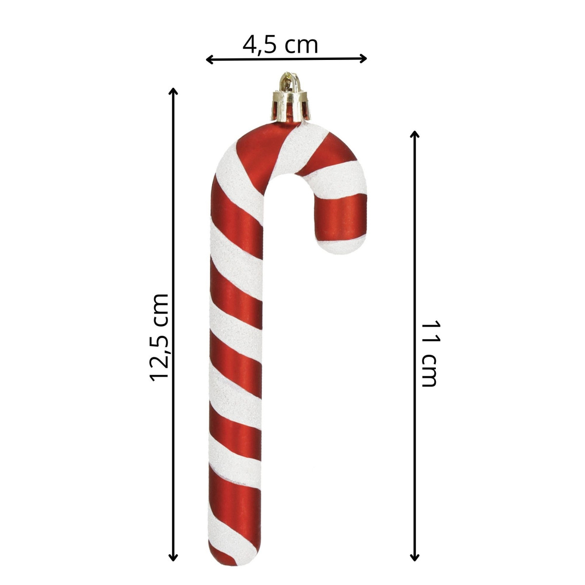 Ziemassvētku dekors Springos CA1437, 14 cm. 4 gab.