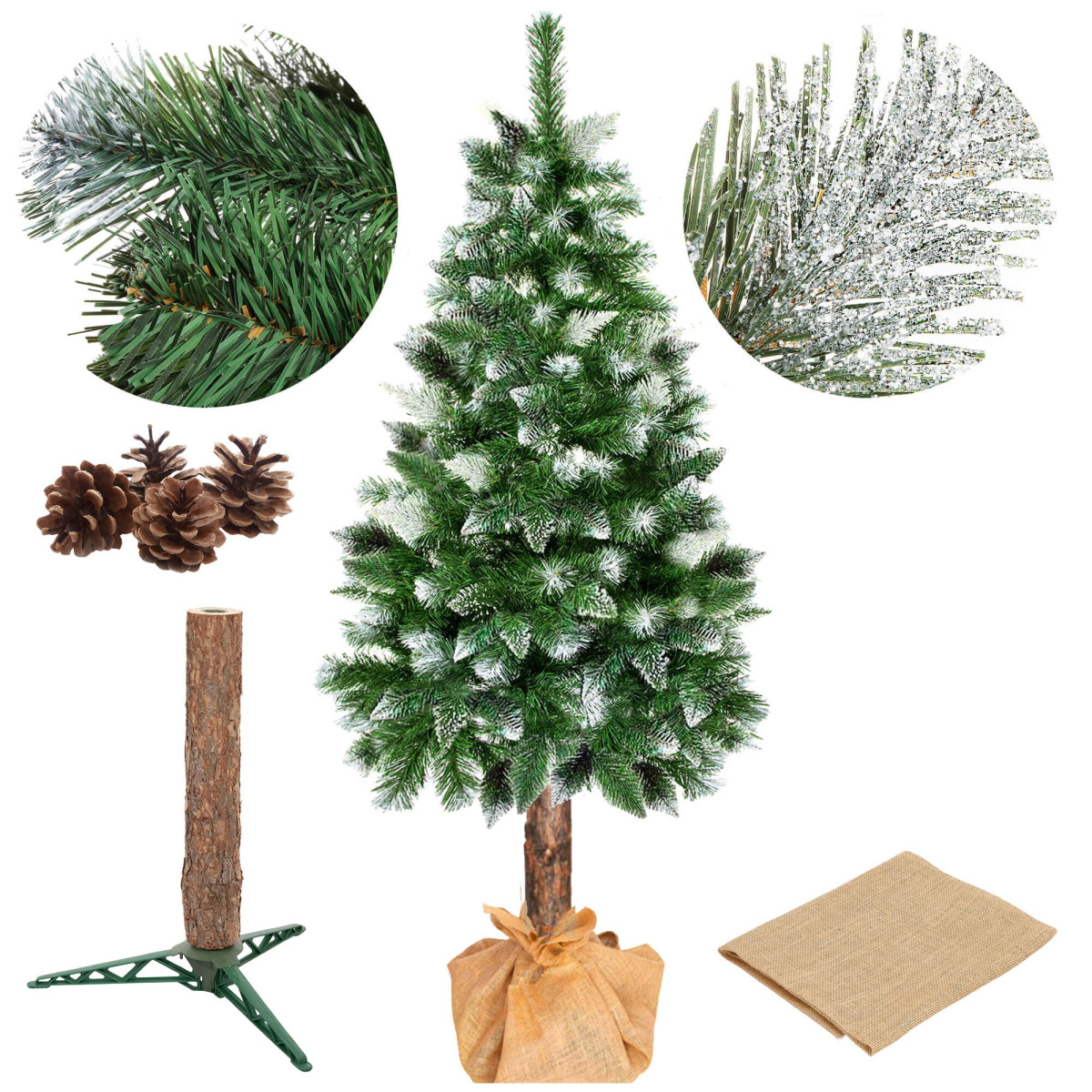 Mākslīgā eglīte uz stumbra Springos CT0262, Dimanta 220cm