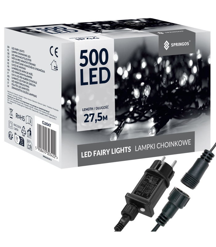 Ziemassvētku lampiņas Springos Ziemassvētku lampiņas Springos 500 LED