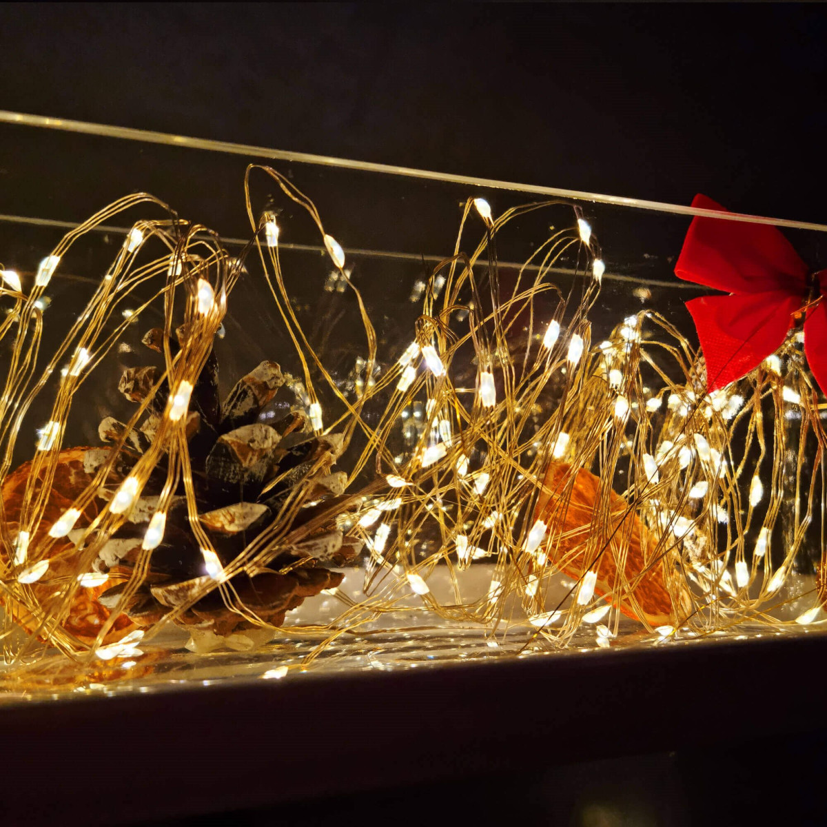 Ziemassvētku LED lampiņas Springos CL4043,  1000 mikro LED, 100 m, silti baltas